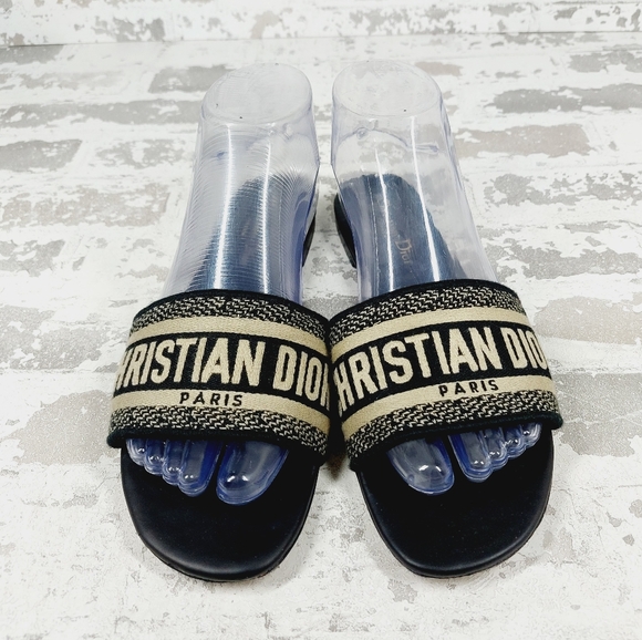 Dior Shoes - Christian Dior Dway Slide Black Luxury Slide Sandals B57